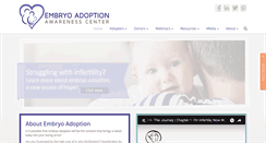 Desktop Screenshot of embryoadoption.org