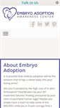 Mobile Screenshot of embryoadoption.org